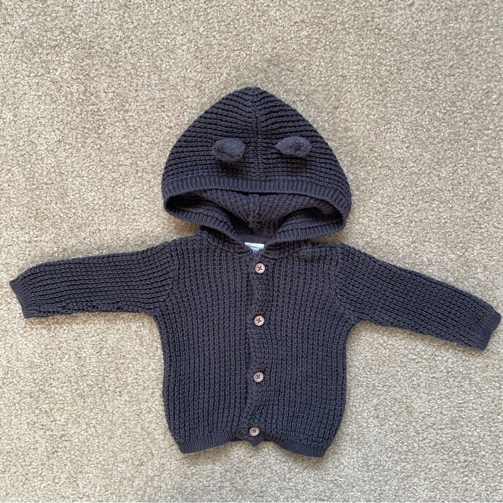 Carter’s Long Sleeve Knit Hoodie 3 Months